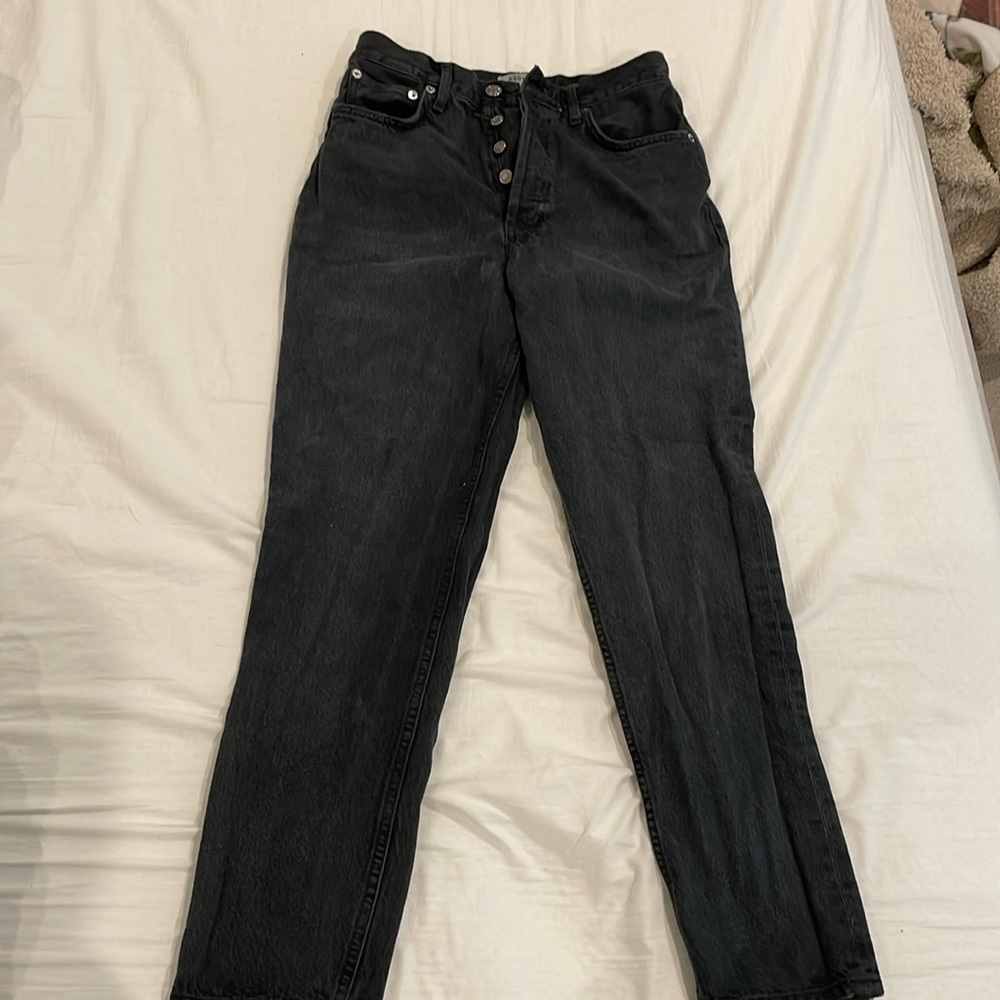 Agolde dark wash Fen straight leg jeans